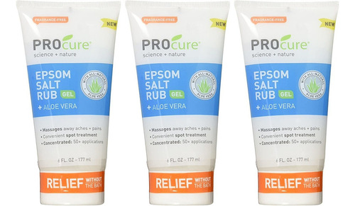 Procure Gel Para Masajes Sal De Epsom Con Aloe Vera, 6 Onzas