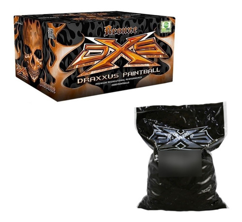 500 Pelotas Draxxus Bronze Marcadora Gotcha Paintball Xtreme