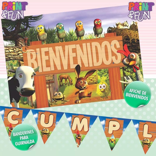 Kit Imprimible Canciones De La Granja Zenon - Promo 2x1