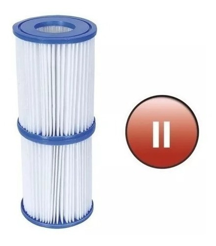 Cartucho Filtro Bestway Tipo Ii Bomba Filtro X2 /530 Y 800gl