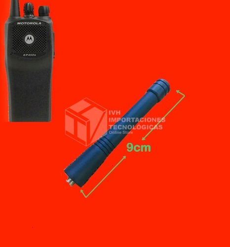 Antena Corta Vhf Para Radio Motorola Ep450 Dep450 9cm- Nuevo