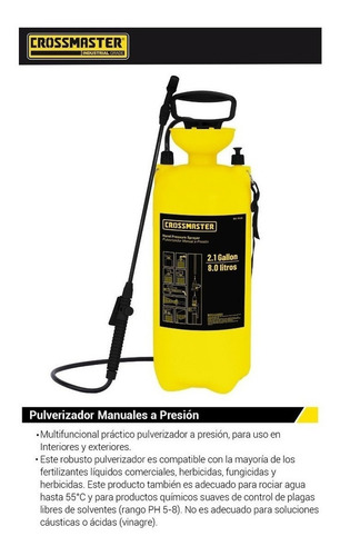 Pulverizador Manual 8 L Crossmaster 9937962