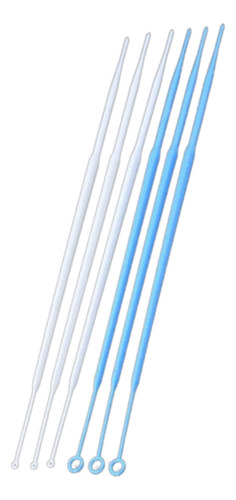 50 X Alça De Inoculação 10ul Descartável Estéril Cor Azul