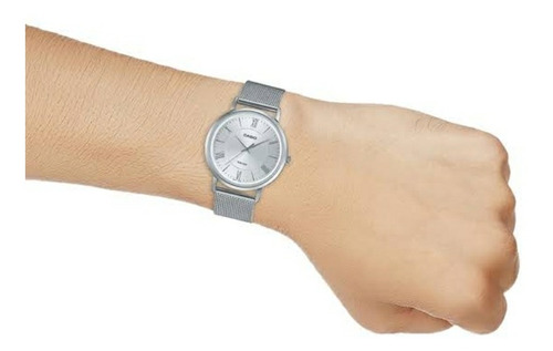 Reloj Casio Modelo Mtp-b110 Plateado