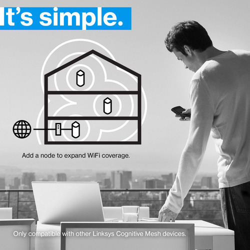 Sistema Wifi Mesh Linksys Velop Pro 6e Axe5400 Triple Banda