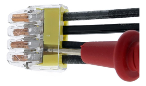 Conector Push-in Para Cables De 4 Puertos, Amarillo