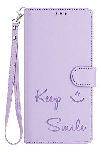 Funda De Piel Con Forma De Cara Sonriente Para Motorola Edge 60 Fusion/edge 60, Lápiz Capacitivo Con Bloqueo Rfid, A Prueba De Golpes, Tipo Cartera