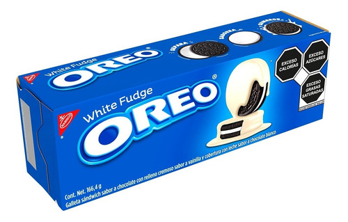 Imagen 2 de 3 de Galleta Oreo Cubierta White Fudge Chocolate 166g