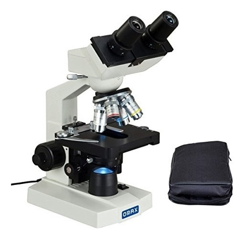 Microscopio Led Compuesto Con Binoculares De Laboratorio