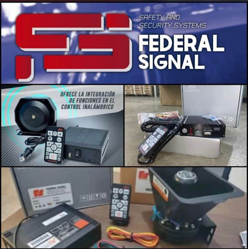 Federal Signal Para Inalámbrico Original Americano 200watts