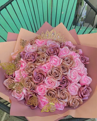 Rosas Eternas Liston 15 Pzs