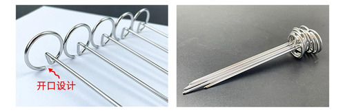 * 2 X 4x10 Uds. Brochetas Para Freidora De Aire, 2 Piezas