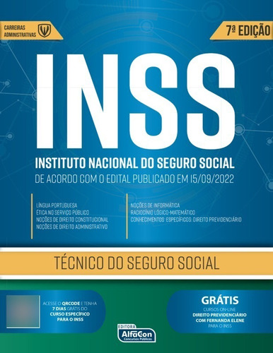 Inss Instituto Nacional Do Seguro Social: Técnico Do Seguro Social - 7ª Edição