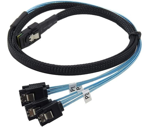 Cable Mini Sas Sff 8087 A 4 Sata Para Ssd O Hd Disco Duro 