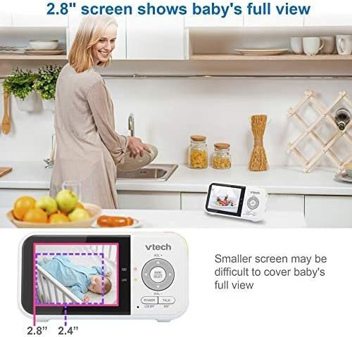 Vtech Vm3254 Monitor De Video Pantalla Lcd 2,8 Para Bebe