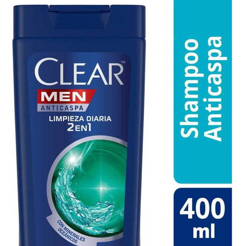 Clear Men Dual Effect 2 En 1  Shampoo X 400 Ml