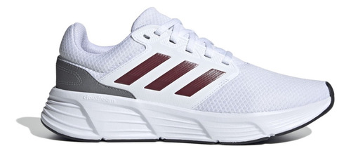 Tenis adidas Galaxy 6m Correr Hombre Color Ftwr White Shadow Red Iron Met. Diseño De La Tela Liso Talla 29