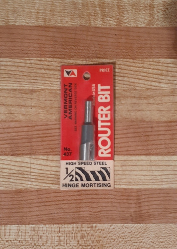 Mecha Grabado Router Bit - 1/4 - Hinge Mortising 1/2 Nro 437