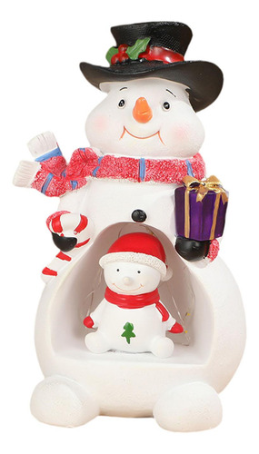 Adorno Navideño, Figura Decorativa Con Muñeco De Nieve