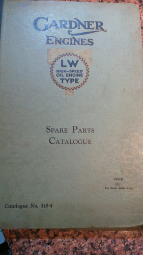 Catalogo Ferroviario Motor Gardner 1952