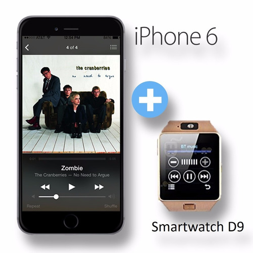 iPhone 6 128gb 4g Lte + Smartwatch Bt D9 12 Pagos (Reacondicionado)