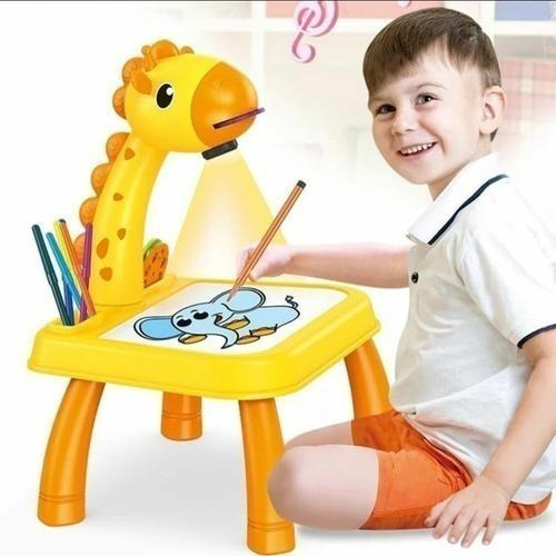 Mesa Didática Infantil Com Projetor De Pintura