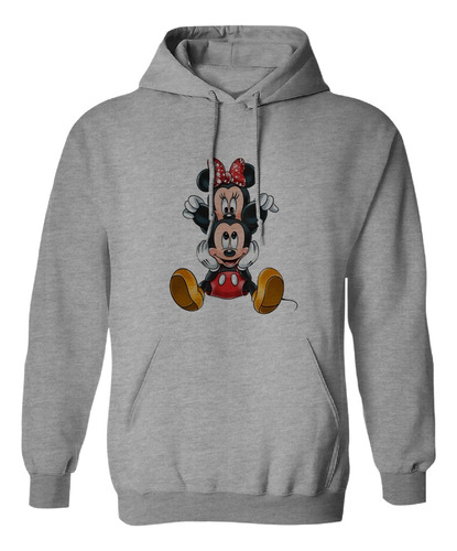 Sudadera Con Gorro Minni Y Mickey Mouse Orejitas Amor