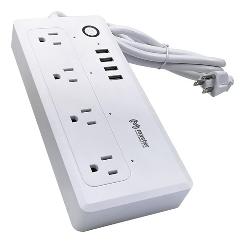 Master Multicontacto Inteligente Wifi Con 4 Puertos Usb