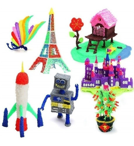 Imagem 3 de 7 de Recarga De 9m E Caneta De Desenho 3d, Brinquedo Infantil