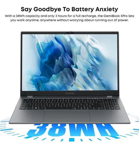 Chuwi Portátil 15.6 Pulgadas, 8gb Lpddr5 Ram 256gb Ssd, I...