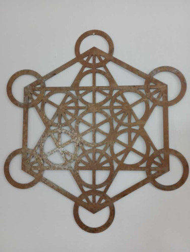 Chapa Decorativa Cuadro Metatron 50cm