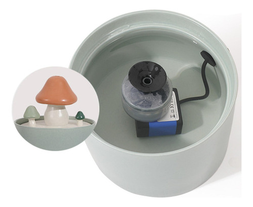 Dispensador Automático De Agua Para Mascotas, Plato 11x14cm
