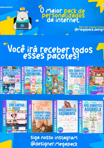 +3500 Convites Editáveis No Canva + Todos Os Bônus