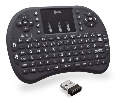 Teclado Wireless Touchpad Recargable Smart Tv Mlab 9077