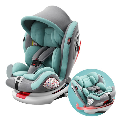 YBB C008 asiento de coche con sistema seguridad para bebés Aquamarine Green