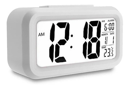 Reloj Digital Led Alarma Temperatura Fecha Despertador Ent