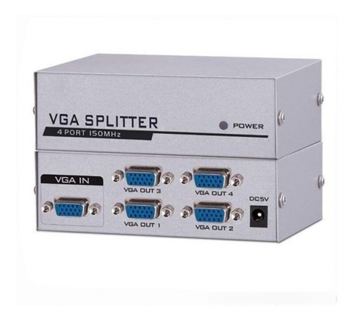 Adaptador Vga Splitter 1 A 4 Puertos 150mhz