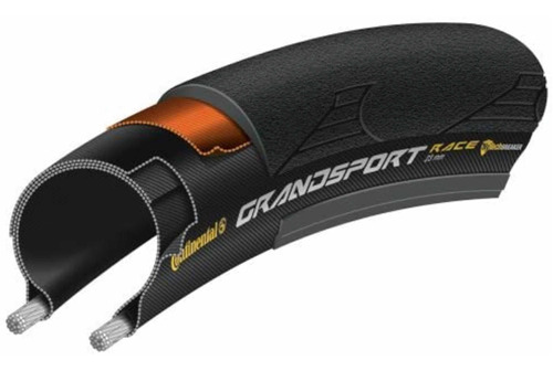 Par Pneu Continental Grand Sport Race 700x25 Anti Furo Speed Cor Preto