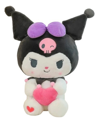 Peluche Kuromi Con Corazón 50cm