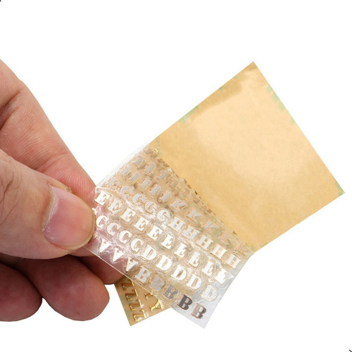 Wh 30 Hojas De Pegatinas Pequeñas Con Números Del Alfabeto