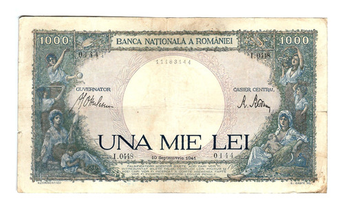 Rumania - Billete 1000 Lei 1941 - 11183144.