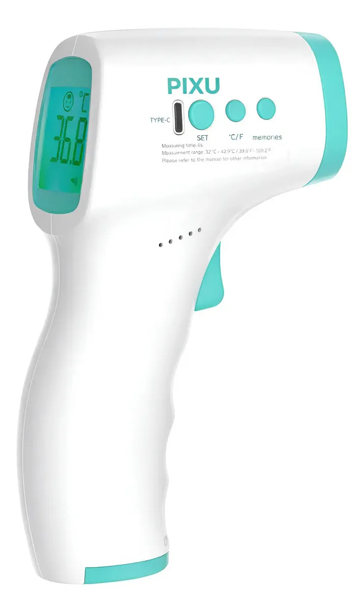 Termómetro Infrarrojo Digital Para Bebe Y Adulto Recargable Turquesa