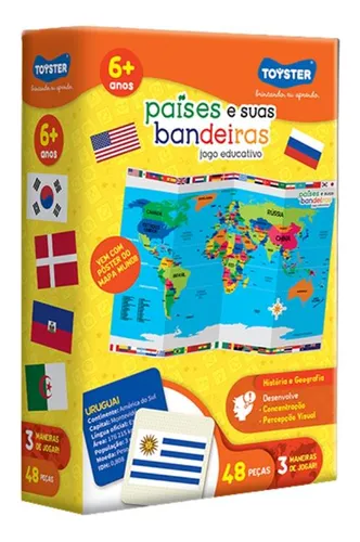 Países E Suas Bandeiras - Jogo Educativo - Toyster