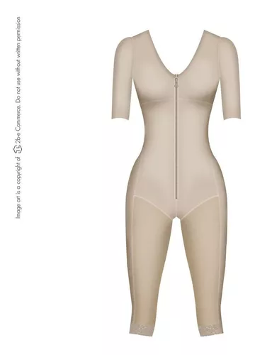 Faja Salome Lipoescultura Con Mangas Y Brassiere 524 Beige