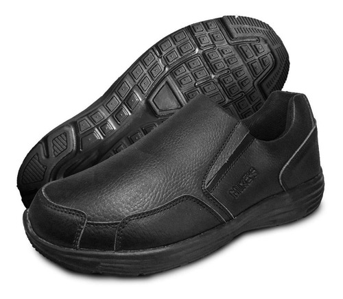 Zapato/zapatilla Slip On Cuero Negro
