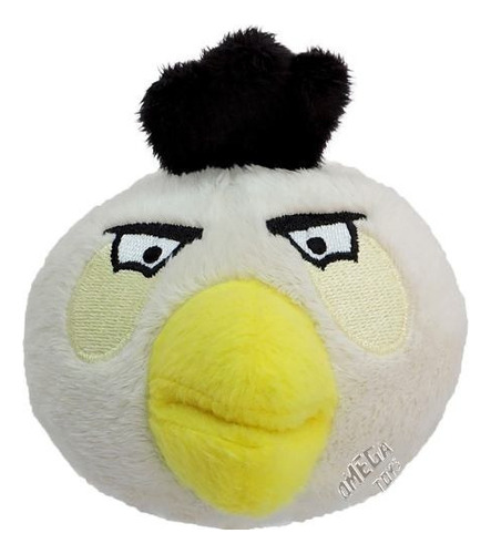 Minipeluche Angry Birds con forma de pájaro blanco