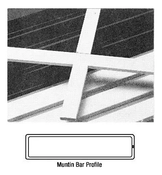 Barra Muntin Blanca Pie Largo