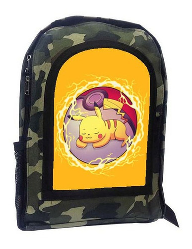 Mochila Camuflada Pikachu A133