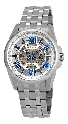 Reloj Bulova Skeleton Automatico 96a187 En Stock