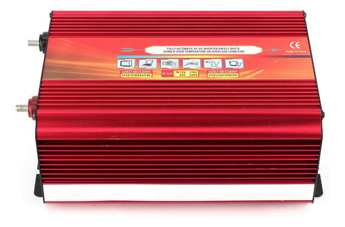 Lcd 2000w Power Inverter High Power 2 Universal Sockets Dual